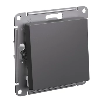Выключатель 1-клавишный, Базальт, серия Atlas Design, Schneider Electric